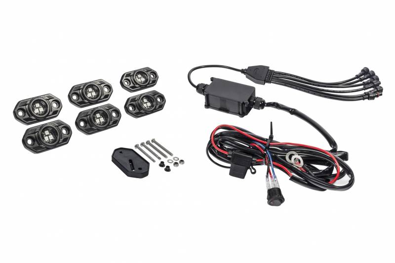 KC Hilites C-series Rgb Led Rock Light Kit 6 Pc 339
