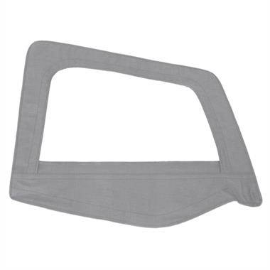 Smittybilt 1987-1995 Jeep Wrangler YJ Soft Top Door Skin With Frame Passenger Side Denim Gray 89511