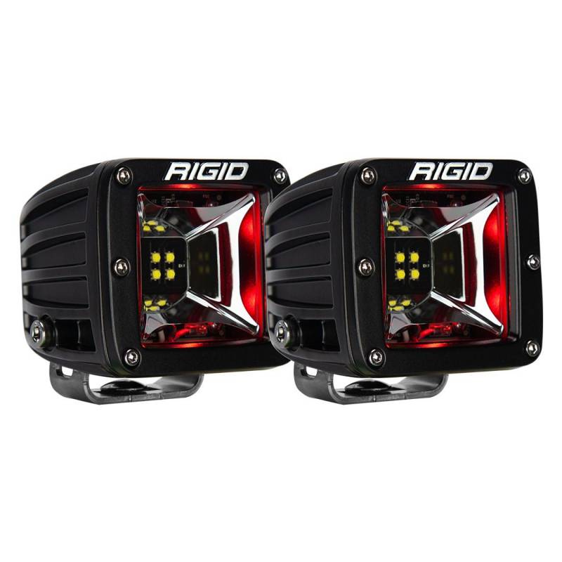 Rigid Industries Radiance Scene Red Blacklight Surface Mount Pair 68202