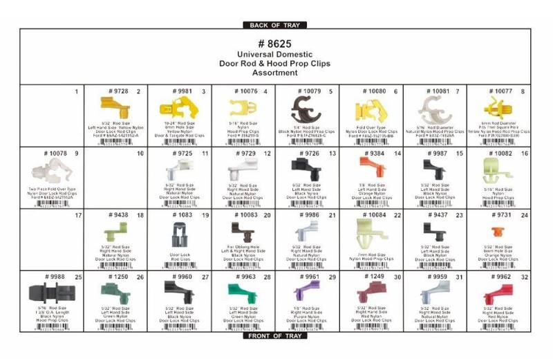 DISCO Door Rod & Hood Prop Assortment 310 piece 8625