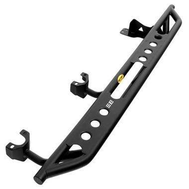 Smittybilt 2018-2019 Jeep Wrangler 4 Door SRC Side Armor with Steps Light Texture Black 77634