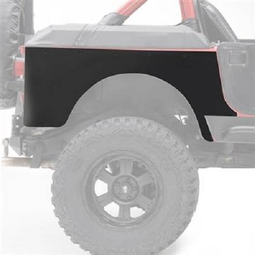 Smittybilt 1987-1995 Jeep Wrangler YJ XRC Rear Corner Guards Black Textured 76876