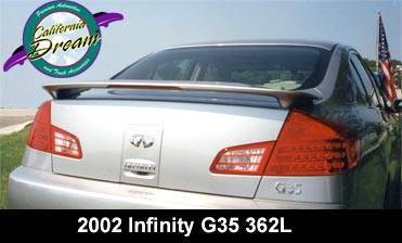 Razzi 2003-2006 Infiniti G35 4Dr 2007-2010 Hyundai Elantra OE STYLE Spoilers 362L