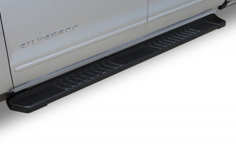 Raptor Series 2015-2021 Chevrolet Colorado GMC Canyon Crew Cab 6 Inch Black Textured Aluminum OEM Running Boards Black Textured Rocker Panel Mount 1701-0342BT