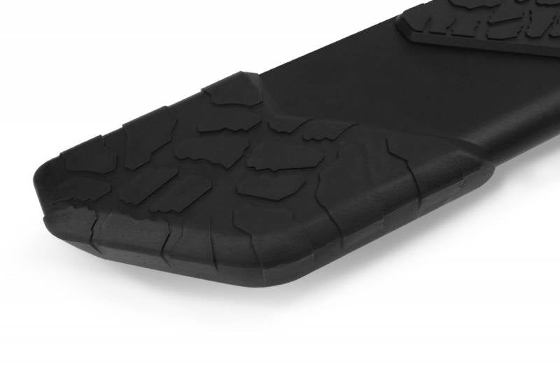 Raptor Series 2005-2021 Toyota Tacoma Extended Cab Access Cab 5in Tread Step Slide Track Running Boards Black Textured Aluminum 1904-0367BT