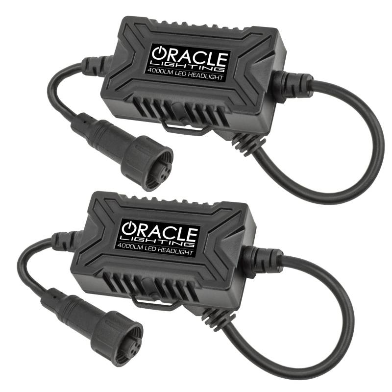 Oracle Lighting 08-14 Dodge Challenger 10-13 Chevrolet Camaro 05-12 Ford Mustang H13 4,000 Lumen Led Headlight Bulbs Conversion Kit Pair 5236-001