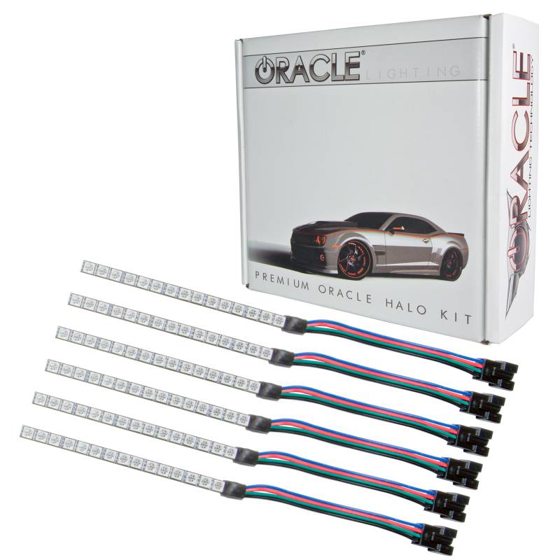 Oracle Lighting 2015-2018 Ford Mustang ColorSHIFT Concept DRL Upgrade Kit with Halo Kit 2267-330