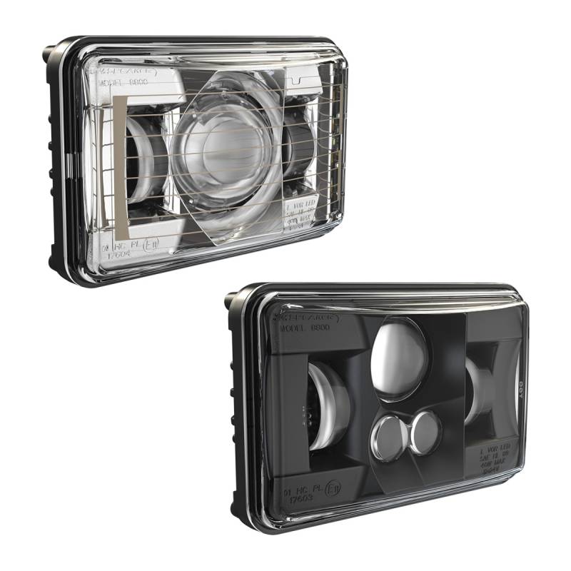 J.W Speakers 8800 EV2 12V 24V LED Low Beam RHT Headlight with Chrome Bezel 551371
