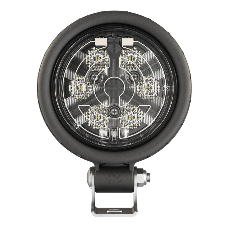 J.W Speakers 670F 12V 24V Heated Worklamp LED Flood Beam Amber Light 1403491