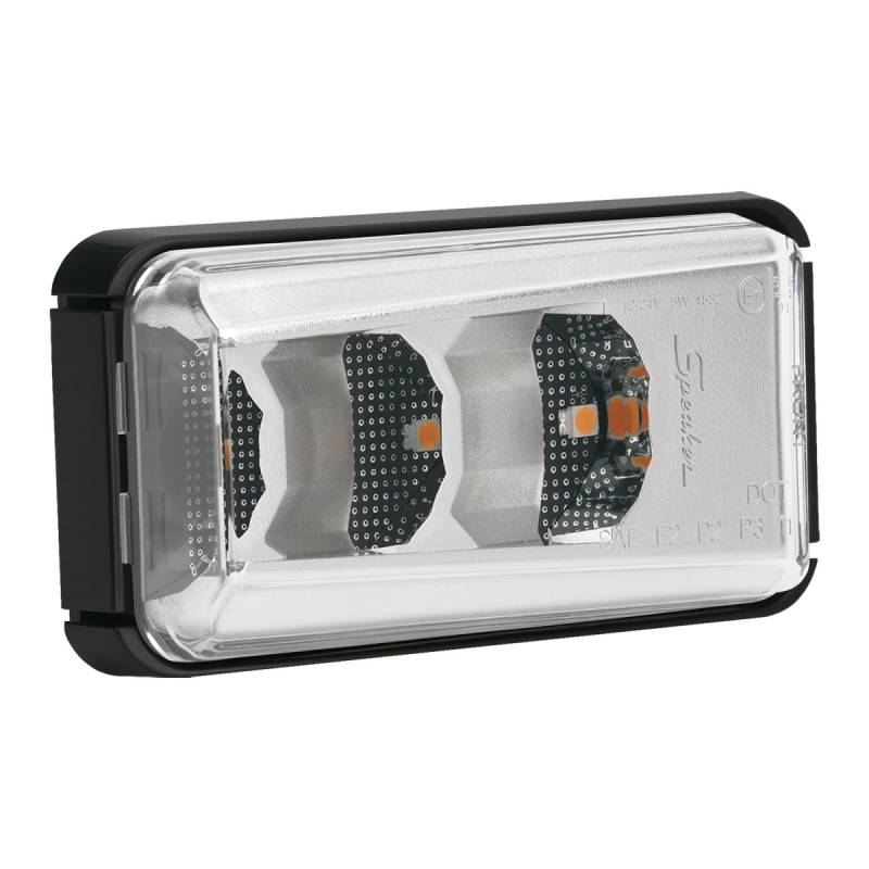 J.W Speakers 12V 24V ECE/SAE LED Amber Side Turn Signal with Mount 344311