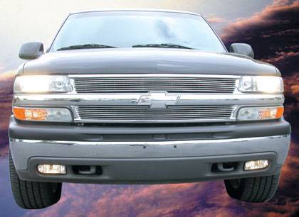 T-Rex 1999-2002 Chevrolet Silverado 1500/2500 Tahoe 1999-2001 Suburban Billet Grille Overlay 21075