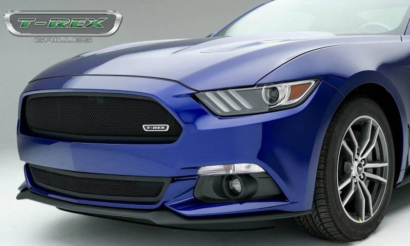 T-Rex 2015-2017 Ford Mustang GT Upper Class Formed Mesh Grille Bumper Overlay Black Powder Coated 52530