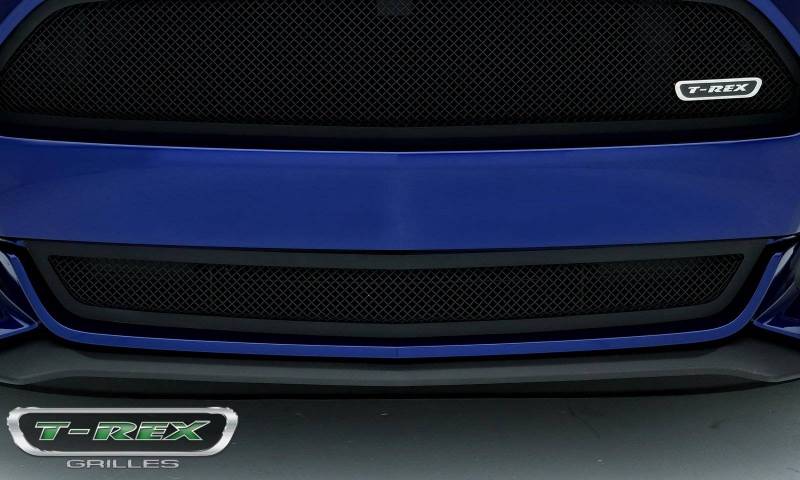 T-Rex 2015-2017 Ford Mustang GT Upper Class Formed Mesh Grille Bumper Overlay Black Powder Coated 52530