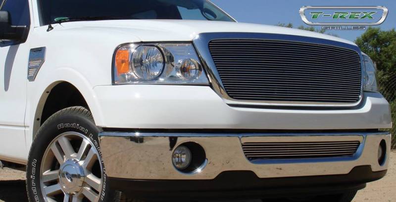 T-Rex 2004-2008 Ford F150 2005-2008 Lincoln Mark LT Billet Grille Polished Bolt On 21556