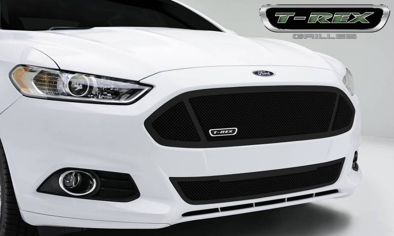 T-Rex 2013-2015 Ford Fusion Upper Class Formed Mesh Main Grille Replacement Black 51531