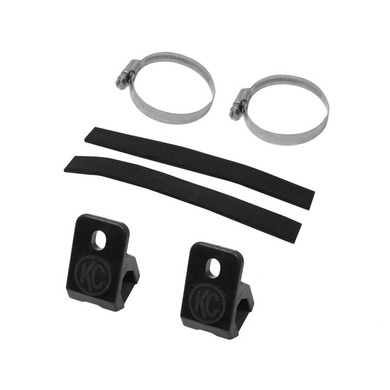 KC Hilites Bracket Set 1.5" - 2.0" MTZ 40 Rubber Sleeve Tube Clamp Light Mount Pair 7326