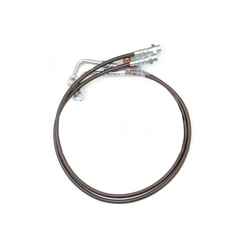 Readylift 2007-2018 Jeep Wrangler JK Front Braided Stainless Steel Brake Lines for 4'' Lift 47-6435