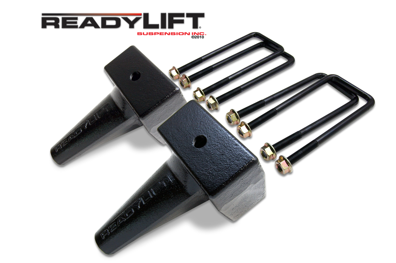 Readylift 1999-2010 Ford F250 F350 RWD 4WD 5'' Tapered Rear Block Kit for 1 Piece Drive Shaft 66-2195