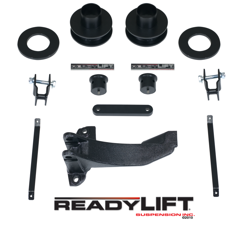 ReadyLIFT 2008-2010 Ford F250 F350 F450 F550 SuperDuty 2.5'' Front Leveling Kit with Track Bar Bracket 66-2516