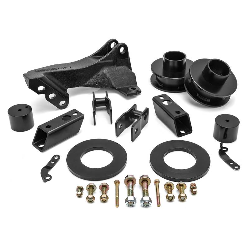 ReadyLIFT 2011-2021 Ford F250 F350 F450 Super Duty 2.5'' Leveling Kit with Track Bar Relocation Bracket 66-2726