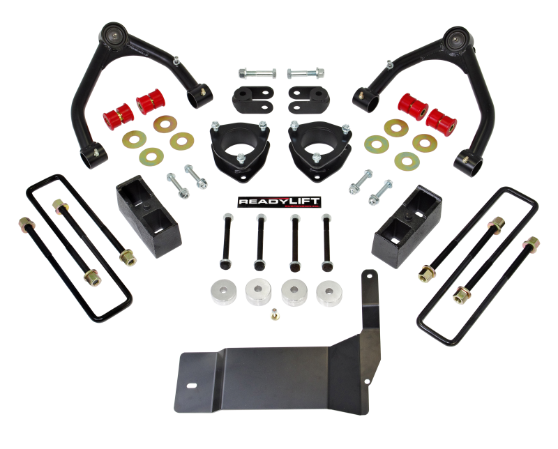 Readylift 2014-2018 Chevrolet Silverado GMC Sierra 1500 4'' SST Lift Kit Alum or Stamped Steel UCA 69-3414