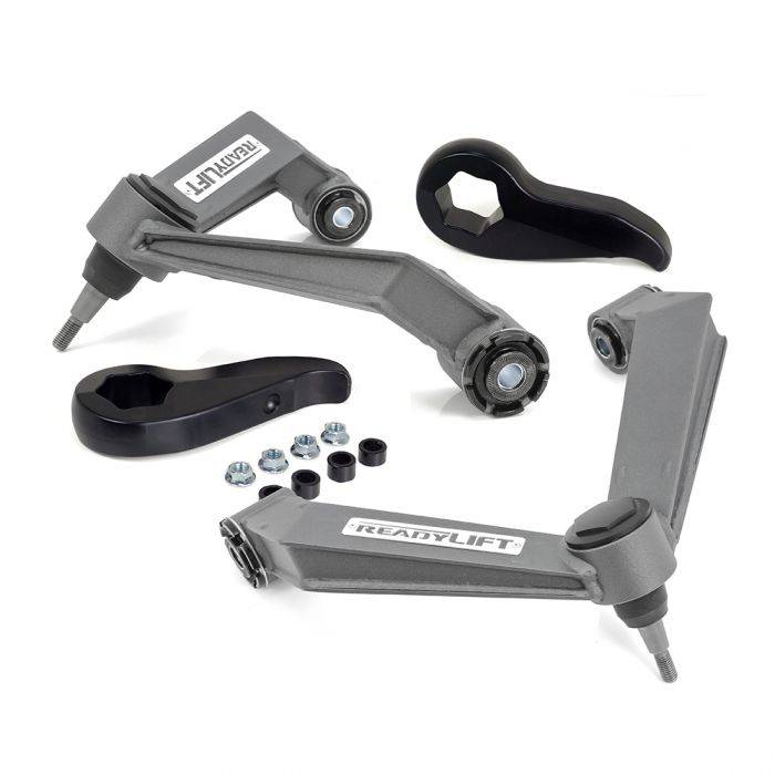Readylift 2011-2021 Chevrolet Silverado GMC Sierra 2500HD 3500HD 2.25'' Front Leveling Kit Forged Torsion Key Fabricated Upper Control Arms 66-3012