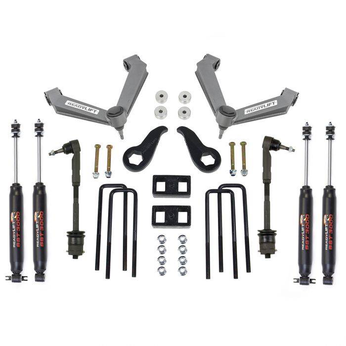 ReadyLIFT 2011-2019 Chevrolet Silverado GMC Sierra 2500 HD 3.5'' Front SST Lift Kit 1'' Rear with Fabricated Control Arms with SST3000 Shocks 69-3513