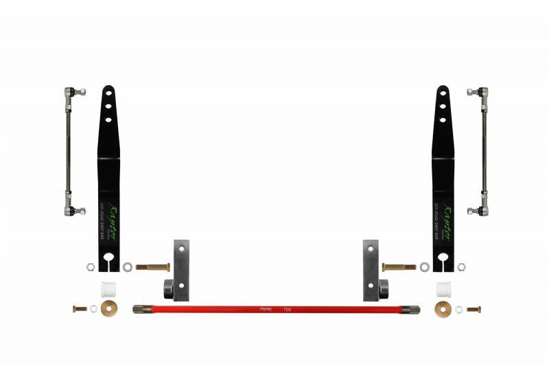 Raptor Series 2007-2018 Jeep Wrangler JK Front Sway Bar Kit 0-4" with Adjustable Links Black E-Coated 170107-405400