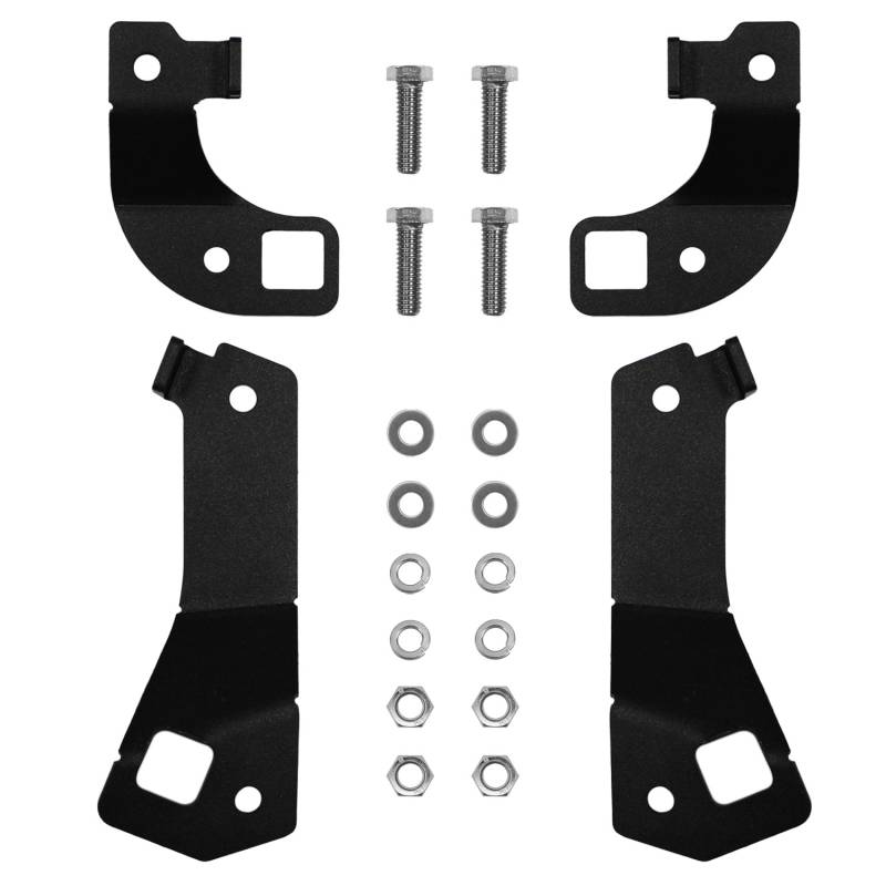 Raptor Series 2007-2018 Jeep Wrangler JK Brake Line Relocation Brackets Front & Rear Black E-Coated 170107-408503