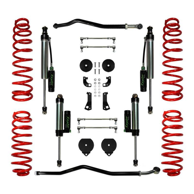 Raptor Series 2007-2018 Jeep Wrangler JK 2.5" Suspension Lift Kit Stage 4 KJK254