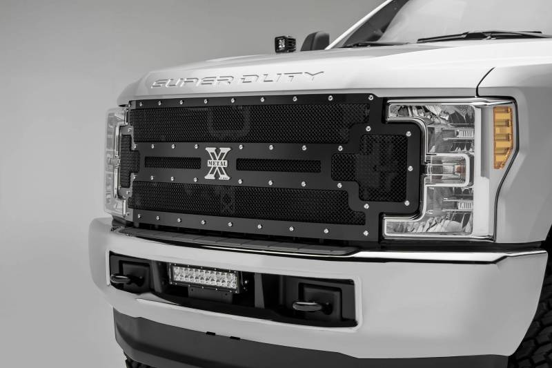 ZROADZ 2017-2019 Ford F-250 F-350 F-450 F-550 12 Inch LED Straight Double Row Light Bar Z325471-Kit