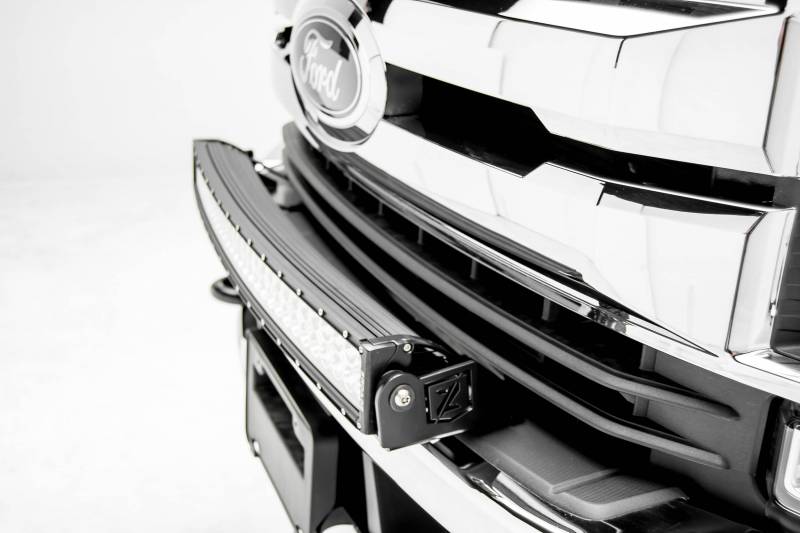 ZROADZ 2017-2019 Ford F-250 F-350 F-450 F-550 30 Inch LED Curved Double Row Light Bar Z325472-Kit