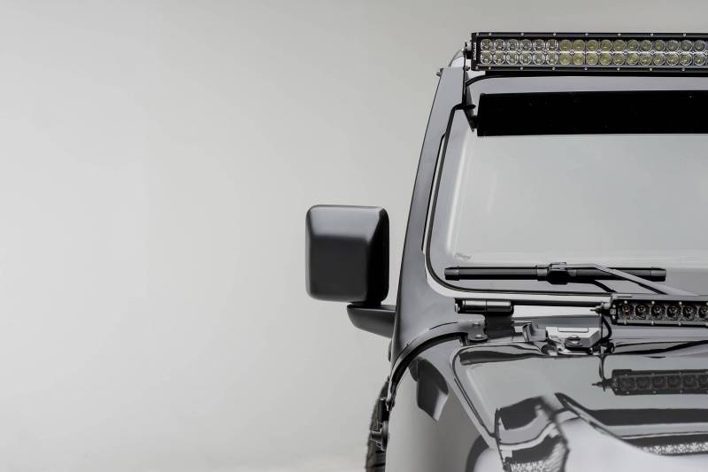 ZROADZ 2019-2024 Jeep Gladiator 2018-2024 Wrangler JL JLU 50 Inch LED Straight Double Row Light Bar Z374831-Kit