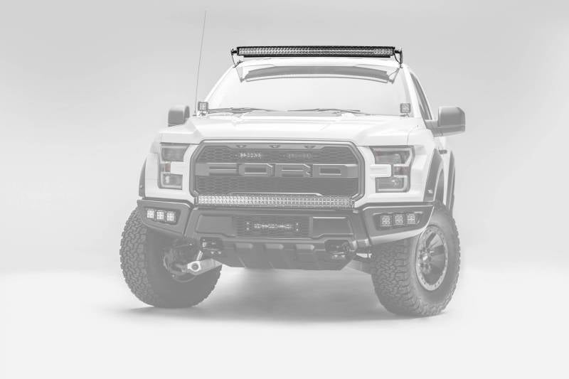 ZROADZ 2015-2023 Ford F-150 2015-2020 F-150 Raptor 52 Inch LED Curved Double Row Light Bar Z335662-Kit-C