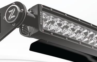 Zroadz 2019-2024 Jeep Gladiator 2018-2024 Wrangler JL JLU 2007-2018 Wrangler JK JKU Noise Cancelling Wind Diffuser for (1) 50 Inch Straight LED Light Bar Z330050S