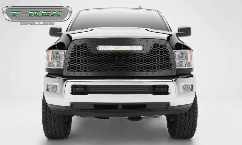 T-Rex 2013-2018 Dodge Ram 2500 3500 Stealth Laser Grille 1 Pc Replacement 20" LED Black 7314521-BR