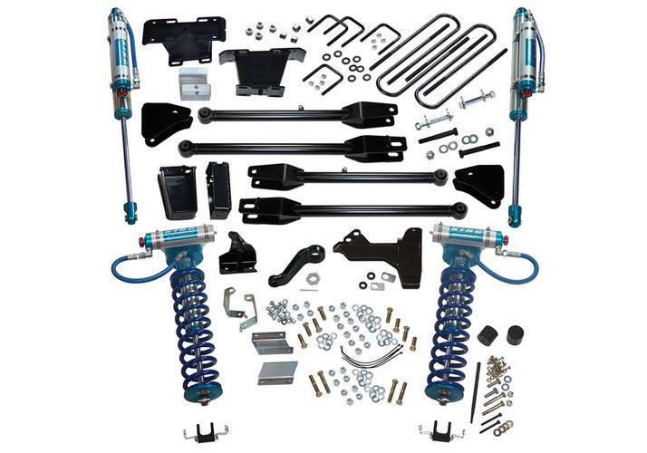 SUPERLIFT 2011-2016 Ford F-250 F-350 Super Duty Dsl with 4-Link Conversion & King Clvrs Shocks 4WD Lift Kit 6" K237KG