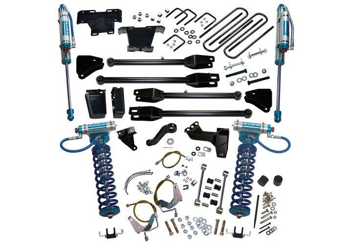 SUPERLIFT 2008-2010 Ford F-250 F-350 Super Duty Dsl with 4-Link Conversion & King Clvrs Shocks 4WD Lift Kit 6" K234KG