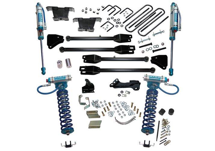SUPERLIFT 2011-2016 Ford F-250 F-350 Super Duty 4WD Dsl with 4-Link Conversion & King Clvrs Shocks Lift Kit 4" K236KG