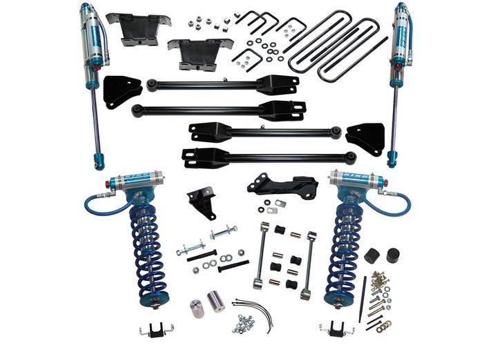 SUPERLIFT 2008-2010 Ford F-250 F-350 Super Duty 4WD Dsl with 4-Link Conversion & King Clvrs Shocks Lift Kit 4" K233KG
