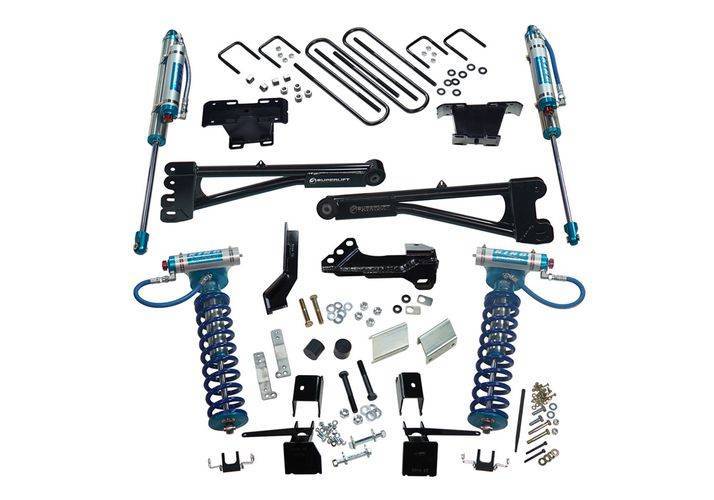 SUPERLIFT 2017-2022 Ford F-250 F-350 Super Duty 4WD with Kng Frt Clvrs & Res Rr Shcks King Ed Radius Arm Lift Kit 4" K165KG