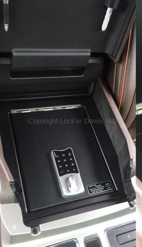 Lock'er Down 2015-2020 Ford F150 2017-2020 Ford Super Duty 2018-2019 Ford Expedition Full Floor Model Console Safe LD2045