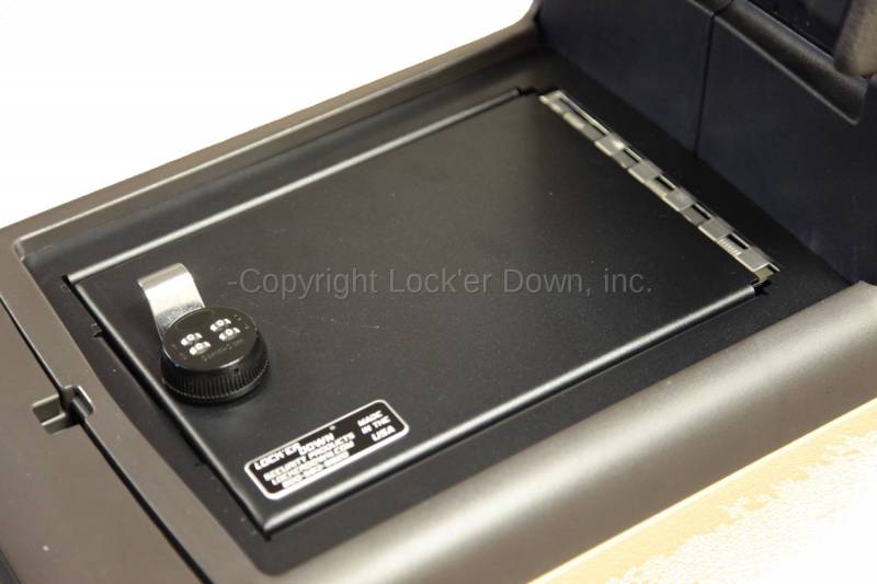 Lock'er Down 2009-2014 Ford F150 Console Safe Floor Console Shifter on column Model LD2025
