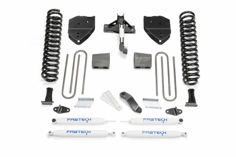 Fabtech 2017-2019 FORD F-250 F-350 4WD Dsl 6" Basic System PERF Shocks K2217