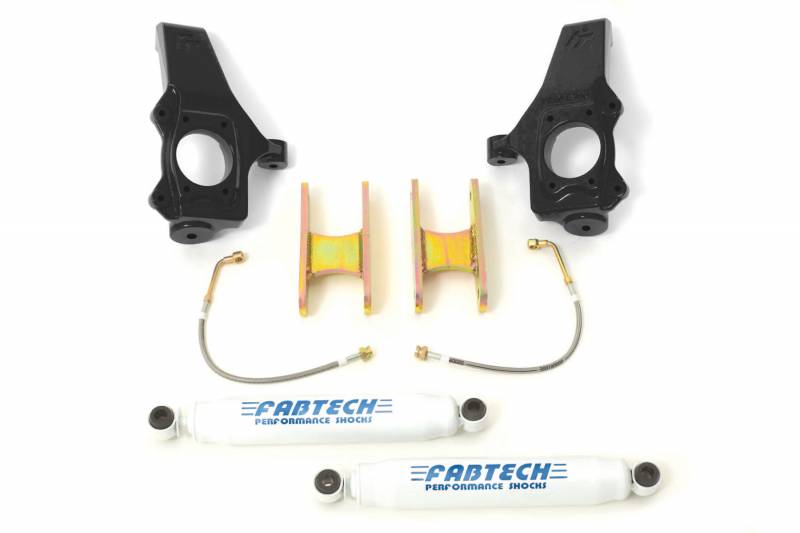 Fabtech 2004-2008 Chevrolet Colorado GMC Canyon 2WD 3" Spindle System PERF Shocks K1013