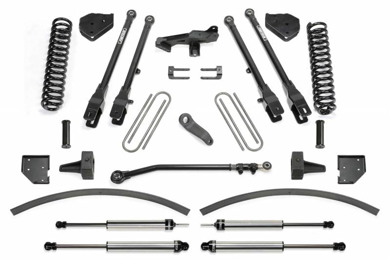 Fabtech 2017-2019 Ford F-250 F-350 4WD Dsl 8" 4Link System Coils DLSS Shocks K2266DL