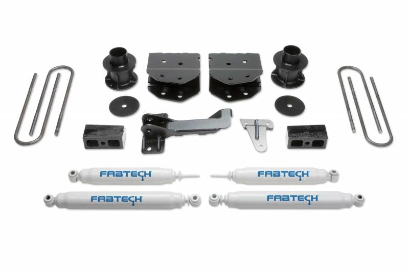 Fabtech 2008-2016 FORD F-250 F-350 F-450 4WD 8 LUG 4" Budget System PERF Shocks K2160