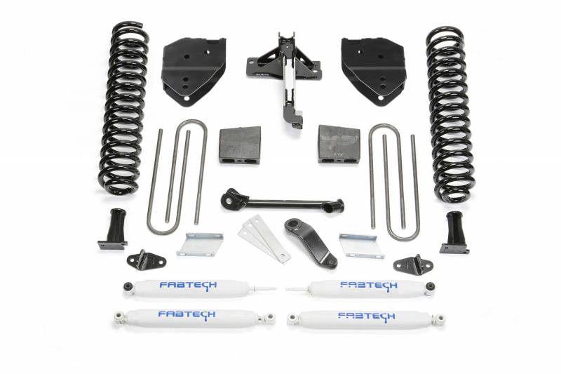 Fabtech 2008-2016 FORD F-250 F-350 4WD Dsl 4" Basic System PERF Shocks K2214