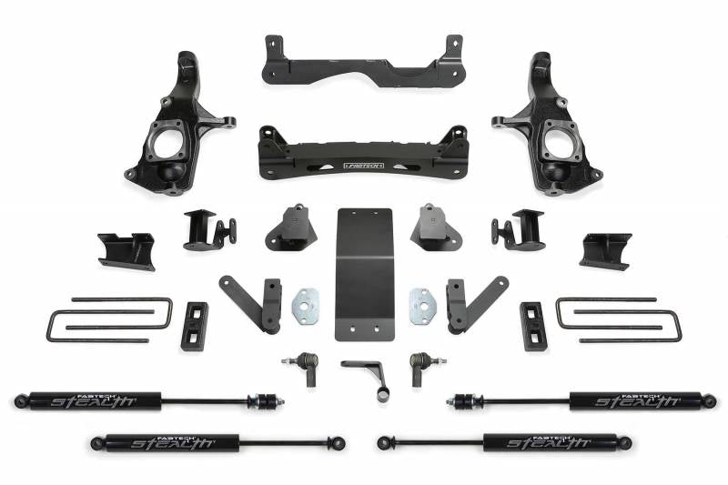 Fabtech 2011-2019 Chevrolet Silverado GMC Sierra 2500HD 2WD 4WD 4" Basic System Stealth Shocks K1121M