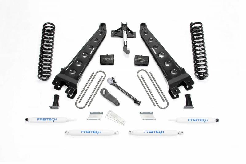 Fabtech 2017-2019 FORD F-250 F-350 Dsl 4" RAD ARM System Coils PERF Shocks K2215